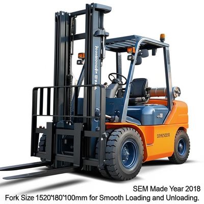 Industrial Diesel Forklift SEM Made Year 2018 Fork Size 1520*180*100mm for Smooth Loading and Unloading