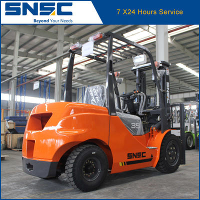 3.5T Small Diesel Forklift Orange Diesel Engine Forklift Japan Isuzu Engine