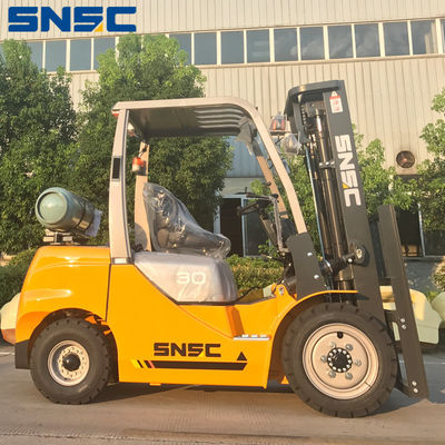 3m To 7m Reach SNSC LPG Gas Forklift 3 Ton LPG Counterbalance Forklift