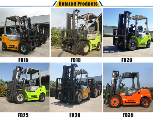 SNSC Gasoline Powered Forklift 3.5 Ton Forklift Lift Trucks