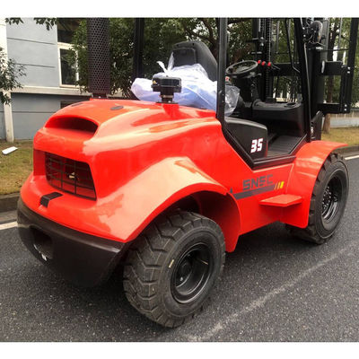 3.5 Ton 4x4 Forklift Small Rough Terrain Forklift FD35 Diesel Engine