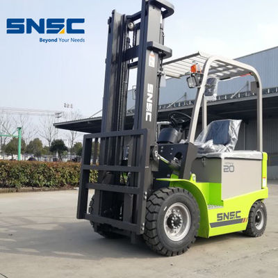 2 Ton 2.5 T Electric Forklift 4 Pviots Battery Operated Forklift