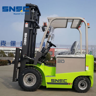 2 Ton 2.5 T Electric Forklift 4 Pviots Battery Operated Forklift