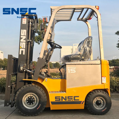 1500kgs Chariot Elevateur 5m Height Electric Fork Lifts 2 Stage / 3 Stage