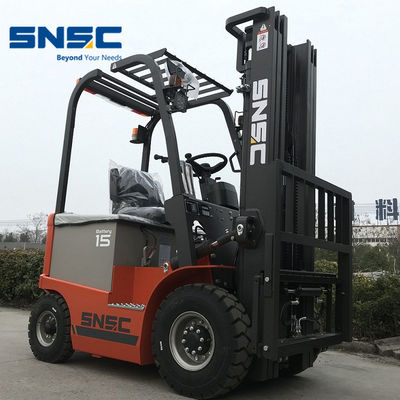 1500kgs Chariot Elevateur 5m Height Electric Fork Lifts 2 Stage / 3 Stage