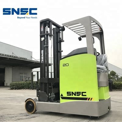1.6 Ton 2 Ton Reach Truck Electric SNSC Forklift With Pneumatic Standard Tire