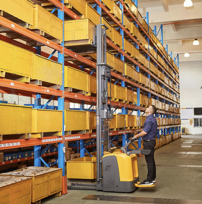Apaidor Rider Counterbalance Pallet Stacker 2000kgs 6000lbs Powered Stacker Truck
