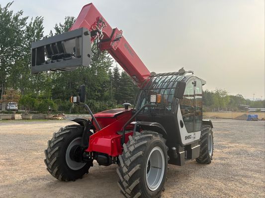 7m Small Telehandler SNSC 3 Ton Telescopic Reach Forklift Red
