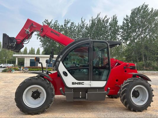 7m Small Telehandler SNSC 3 Ton Telescopic Reach Forklift Red