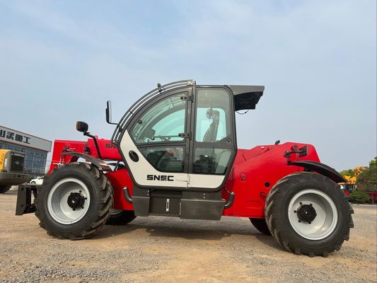 7m Small Telehandler SNSC 3 Ton Telescopic Reach Forklift Red