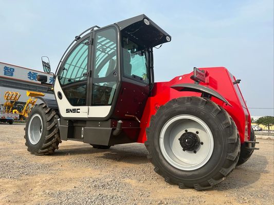 7m Small Telehandler SNSC 3 Ton Telescopic Reach Forklift Red