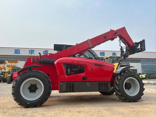 7m Small Telehandler SNSC 3 Ton Telescopic Reach Forklift Red