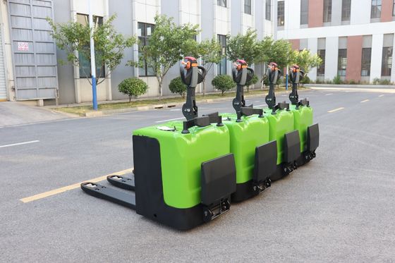 1550mm Fork Battery Powered Pallet Truck For Food & Beverage Factory