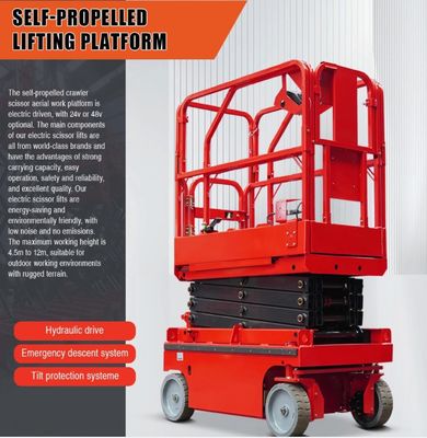 OEM Scissor Lift Work Platform 1T - 5T Load Electric Scissor Platform
