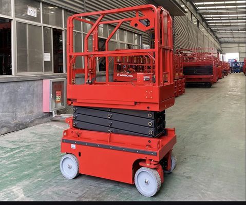6m 8m 10m Self Propelled Electric Scissor Lift Aerial Working Platform 230kg Load